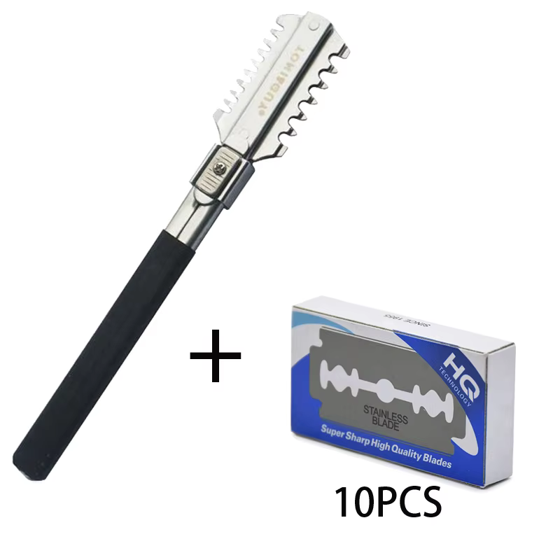 Men'S Grooming Scissors - Double-Edge Scheren Kapsel Scheermes Messen Handleiding
