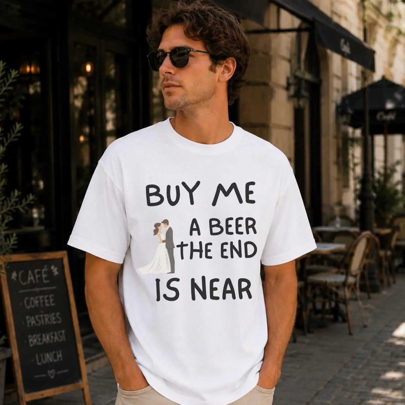 Men'S Grooming Near Me - Grappig vrijgezellen-T-shirt Koop me een biertje