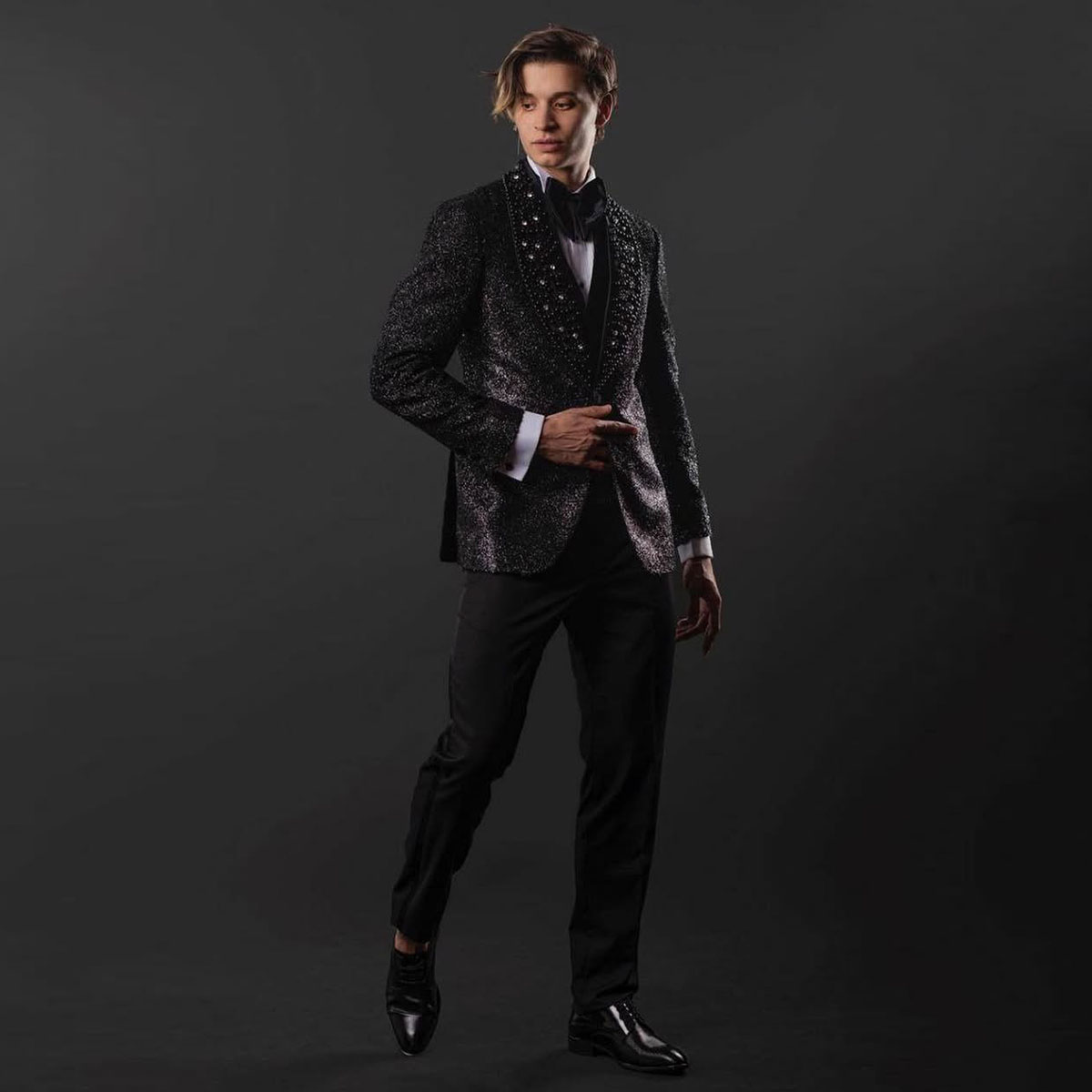 Men Grooming Outfit - Op maat gemaakte luxe kralen diamanten