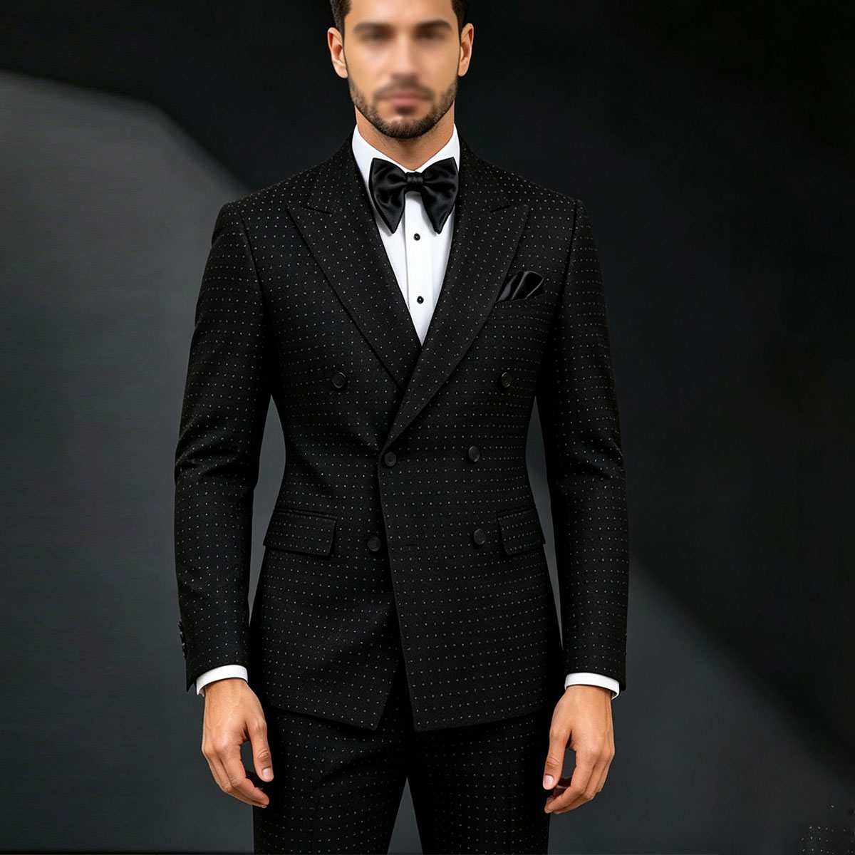 Men Grooming Outfit - Op maat gemaakte luxe metalen versierde