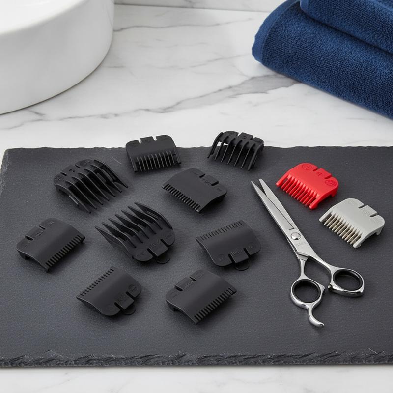 Men'S Grooming Scissors - Haarklipper Kamset Trimmergeleiders Styling-opzetstukken Vervangende gereedschappen
