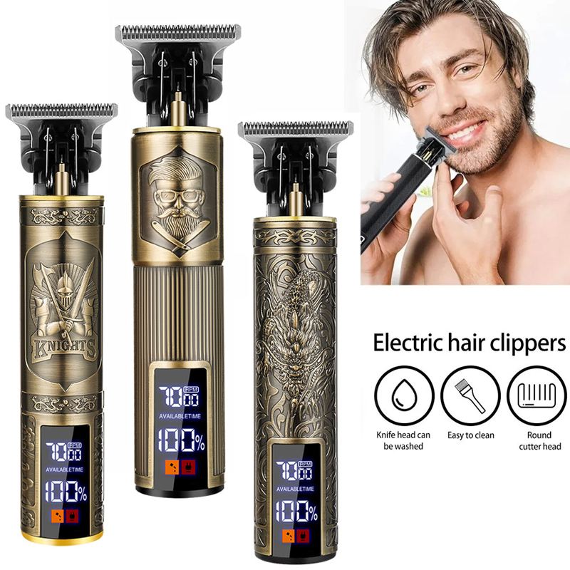 Men'S Grooming Scissors - Draadloze T9 haartrimmer voor mannen USB