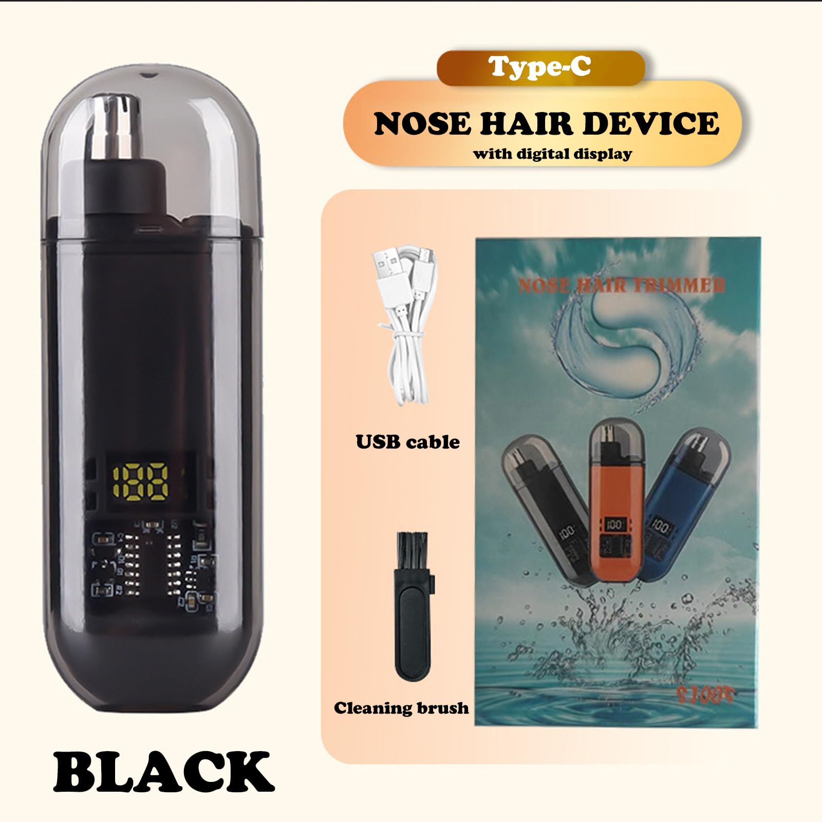 Neus- en oorhaartrimmer USB op - Men'S Grooming Scissors recensie en prijs