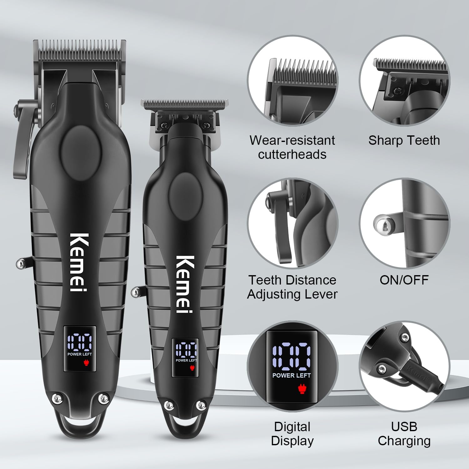Kemei tondeuse set voor mannen - Men'S Grooming Scissors recensie en prijs