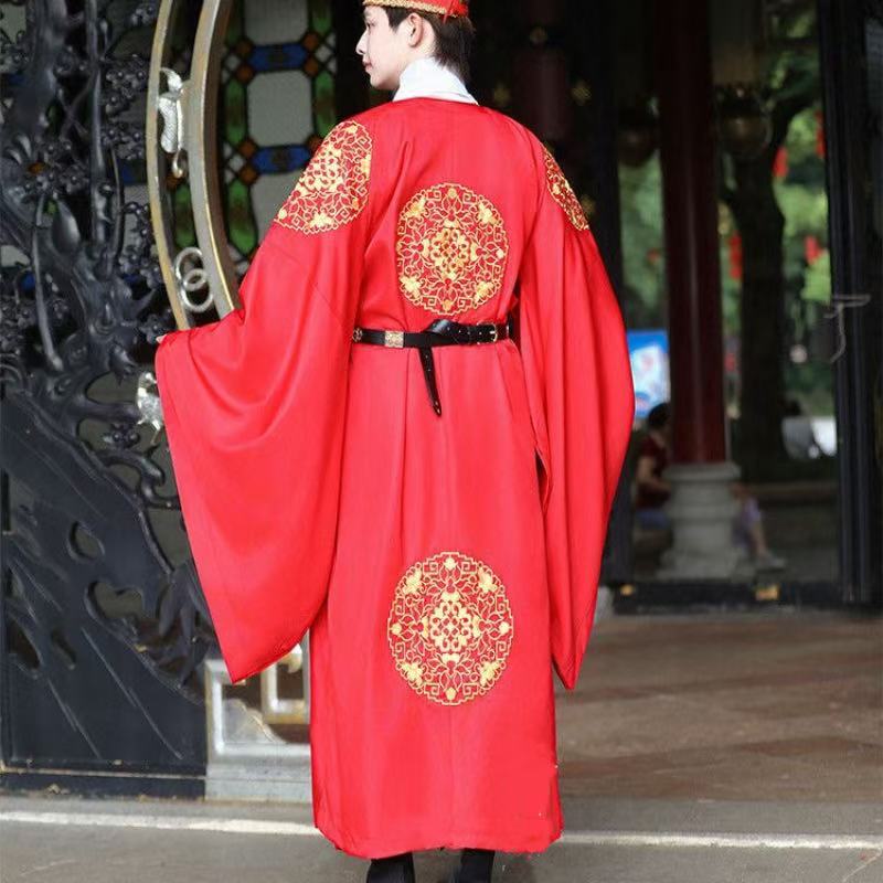 Rode Hanfu voor heren, traditi - Men'S Grooming For Wedding recensie en prijs