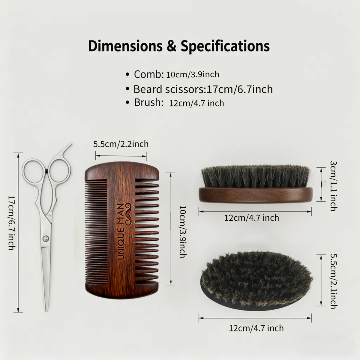 UNIQUE MAN baardset voor heren - Men Grooming Outfit recensie en prijs