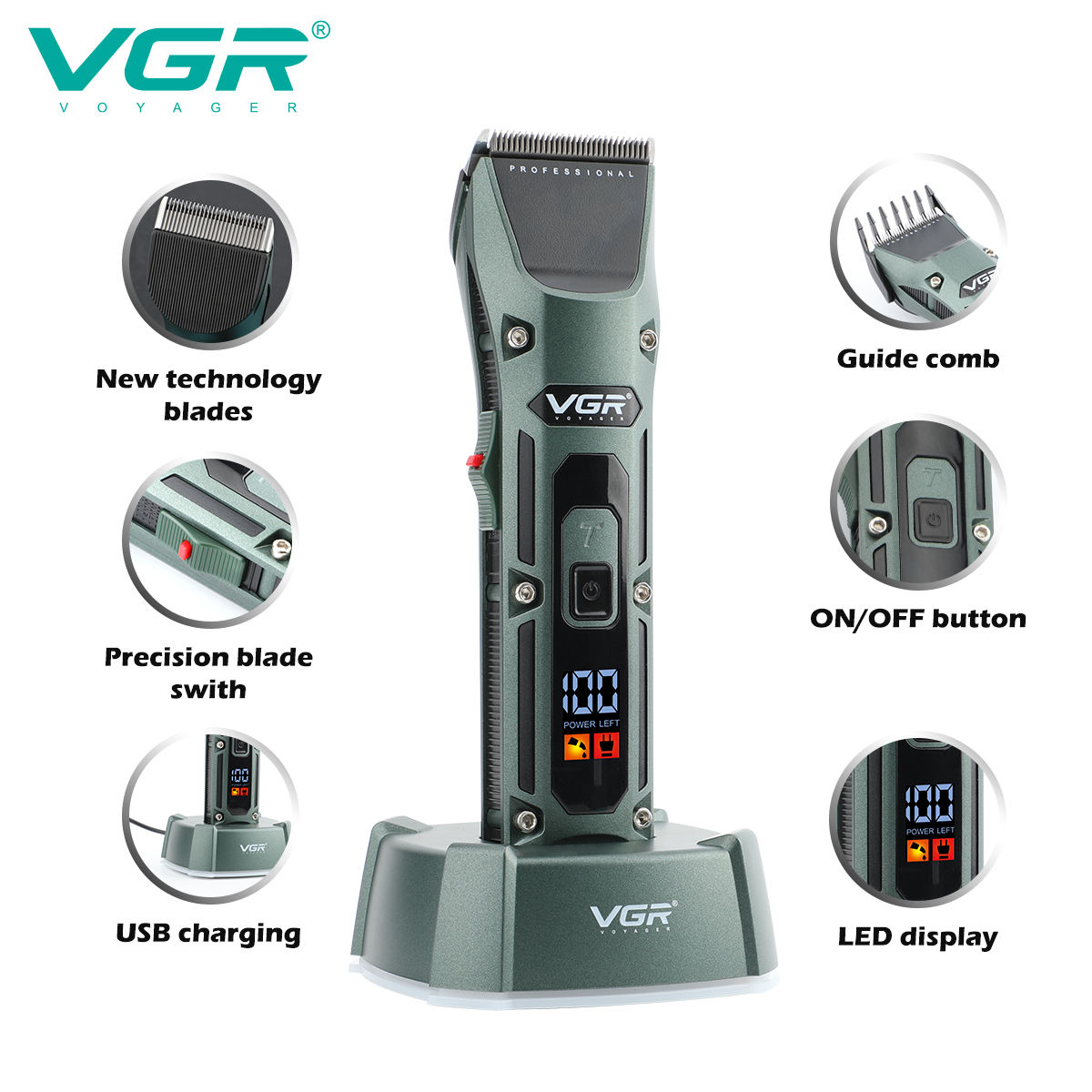 VGR V-696 Nieuwe metalen popul - Men'S Grooming Scissors recensie en prijs